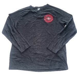 San Francisco 49ers NFL Team Apparel Waffle Print Long Sleeve With Logo Large